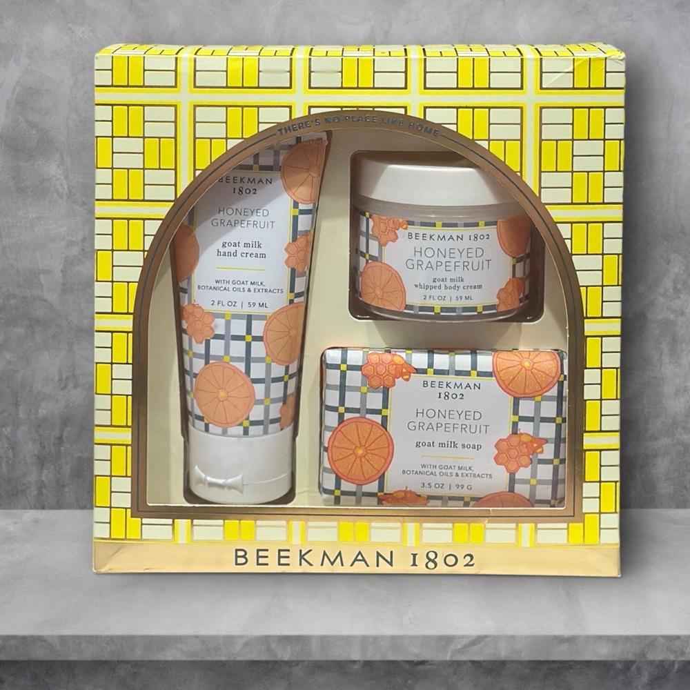 Beekman 1802 There Is No Place Like Home Honeyed Grapefruit 3 Piece Set- limited